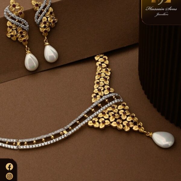 Gold Necklace Design 045